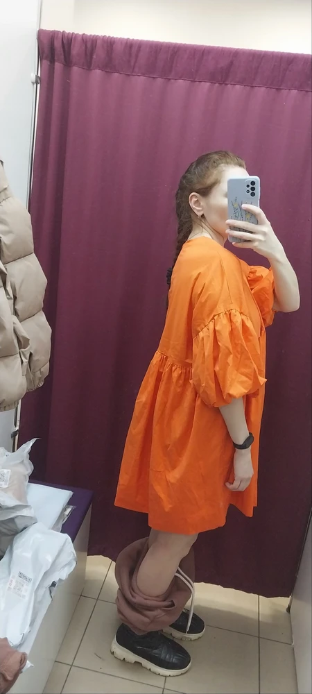 Само платье мне понравилось, но как село на меня не понравилось.
На параметры 87-70-90см и рост 162см размер 42 (S) очень большой. Было бы в меньшем размере, взяла бы.