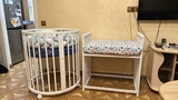 Отзыв Кроватка-трансформер Indigo Simple 7 в 1 с маятником 125*75 (овал) и 75*75 (круг) белый #14301
